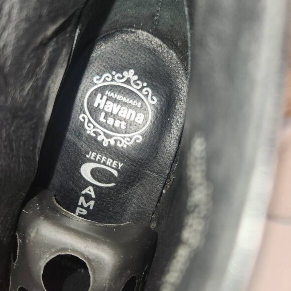 Jeffrey Campbell SPIKE Women's High Heel Booties Size 6.5 Black / Metal Spikes - Picture 10 of 12